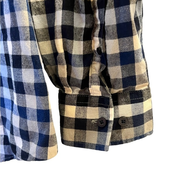 HAGGAR Clothing Blue Plaid Dress Shirt Sz XXL - Picture 5 of 10